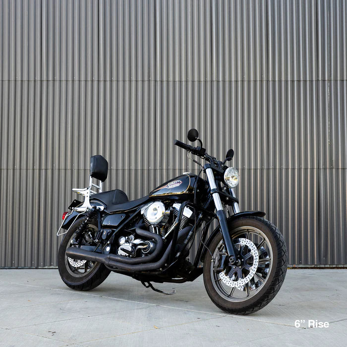 BILTWELL Risers - Murdock - Pullback - 6" - Black 6404-201-06