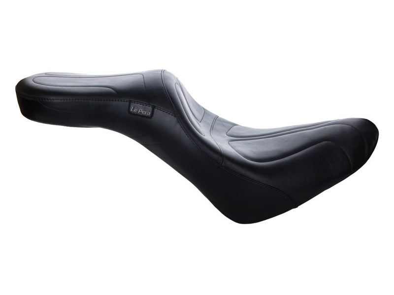 LE PERA Maverick Daddy Long Legs Dual Seat. Fits Softail Deluxe & Heritage Softail Classic 2018up - LYX-910DL - PartsOutlet.com.au
