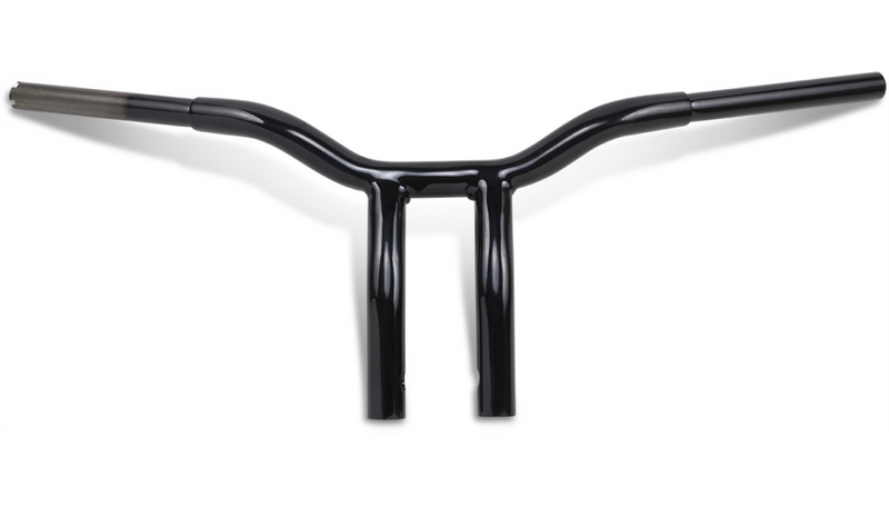 LA CHOPPERS Handlebar - Kage Fighter - One Piece - Bent - 10" - Black - LA-7338-10B
