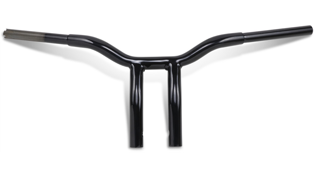 LA CHOPPERS Handlebar - Kage Fighter - One Piece - Bent - 10" - Black LA-7338-10B