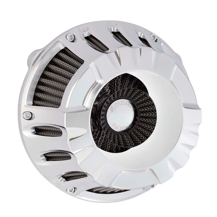 ARLEN NESS DEEP CUT® INVERTED SERIES AIR CLEANER, CHROME - 17-up M8 MODELS - 18-916 - PartsOutlet.com.au