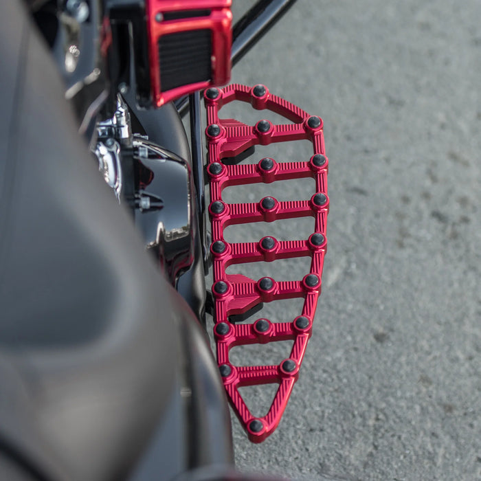 ARLEN NESS NESS-MX FLOORBOARDS, RED - 18-up FL SOFTAIL - 410-012