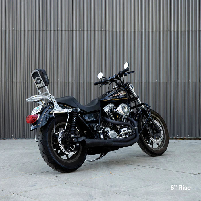 BILTWELL Risers - Murdock - Pullback - 6" - Black 6404-201-06