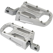 BILTWELL XL Step Footpegs - Polish - Silver 7006-303-02 - PartsOutlet.com.au