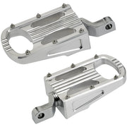 BILTWELL XL Step Footpegs - Polish - Silver 7006-303-02 - PartsOutlet.com.au