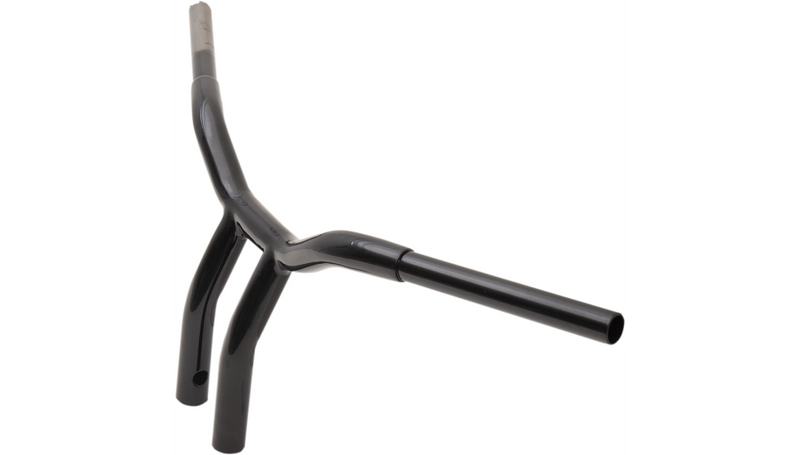 LA CHOPPERS Handlebar - Kage Fighter - One Piece - Bent - 10" - Black - LA-7338-10B