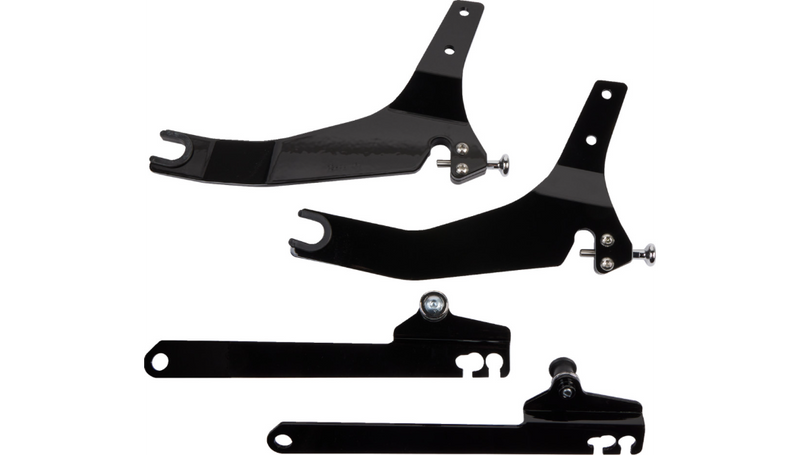 COBRA Backrest Kit - 14" - Black - '06-'17 Dyna - 602-2004B