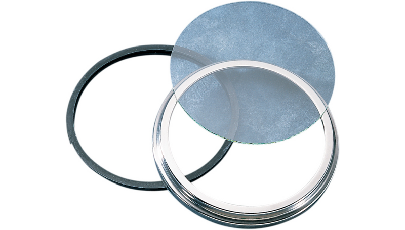 DRAG SPECIALTIES Bezel/Lens Kit for FL-Style Speedometer - 5" Diameter 75403