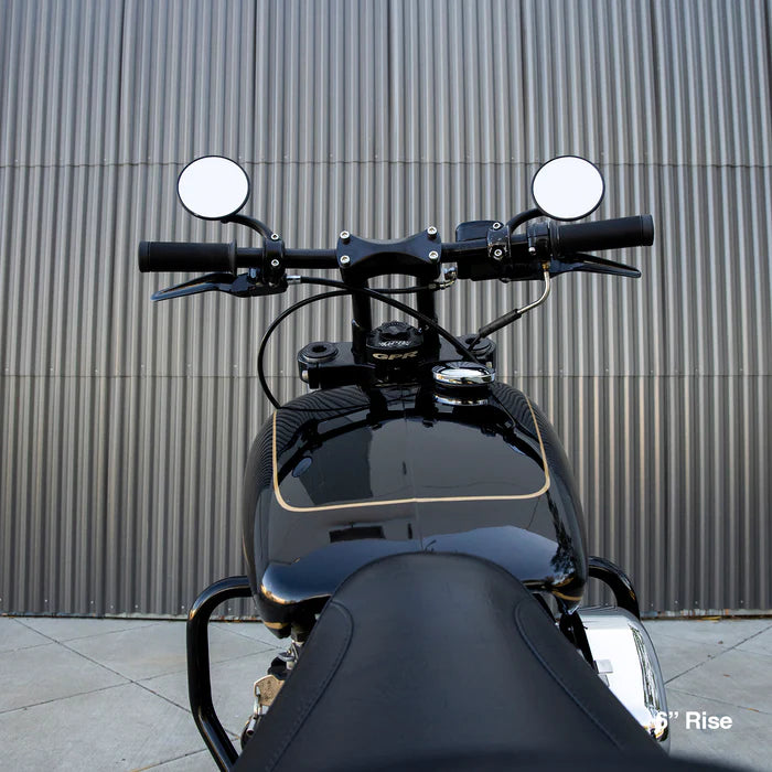 BILTWELL Risers - Murdock - Pullback - 6" - Chrome 6404-105-06
