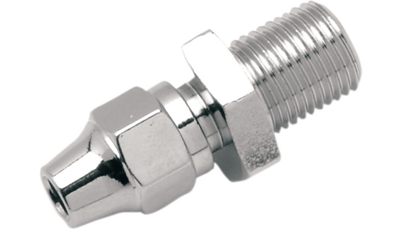 DRAG SPECIALTIES Brake Line Fitting - 7/16"-24 - Straight - 343