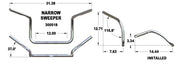 KHROME WERKS Handlebar - +2 Narrow - Chrome 300518 - PartsOutlet.com.au