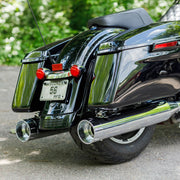 S&S CYCLE Mk45 TOURING MUFFLER for 1995–2016 TOURING MODELS—Chrome with Chrome Tracer End Cap 550-0624 - PartsOutlet.com.au