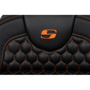 SADDLEMEN RoadSofa Seat - Honeycomb - Orange Stitch - without Backrest - FLH/FLT '08-'23 A808-07B-189ORA - PartsOutlet.com.au