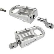 BILTWELL XL Step Footpegs - Polish - Silver 7006-303-02 - PartsOutlet.com.au