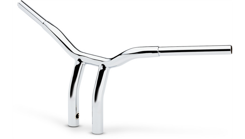 LA CHOPPERS Handlebar - Kage Fighter - One Piece - Bent - 10" - Chrome - LA-7338-10