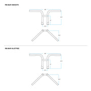 BILTWELL Handlebar - Rebar - Chrome - SLOTTED - 6201-1056 - PartsOutlet.com.au