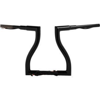 LA CHOPPERS Pre-Wired Thresher Handlebar - 14" - Black - '15-'22 FLTR -  LA-7317-14BW