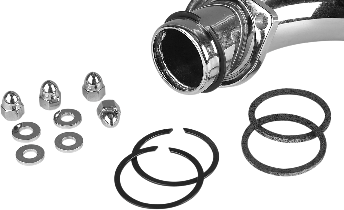 JAMES GASKET Exhaust Port Stainless/Chrome Gasket Kit - Big Twin/XL '82-'20 - 65324-83-KW1