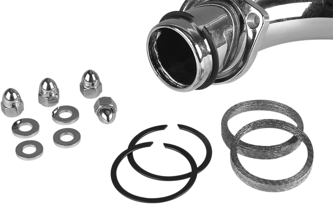 JAMES GASKET Exhaust Port Chrome Gasket Kit - Big Twin/XL '82-'20 - 65324-83-KWG1