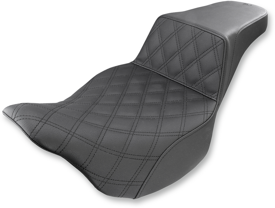 SADDLEMEN Step Up Seat - Lattice Stitched - FL 08 - 23 HD Touring - Street/ Road/ Electra -   808-07B-172