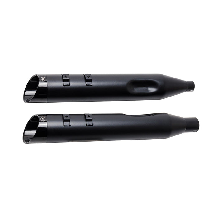 S&S CYCLE Black Mk45 muffler with Black Cutlass End Cap for M8 Touring 550-1010 - PartsOutlet.com.au