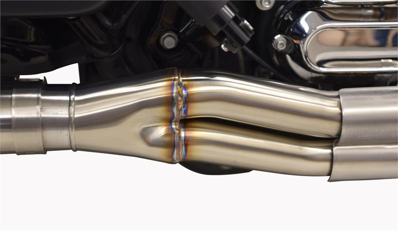 BASSANI XHAUST Road Rage III 2:1 Exhaust System - Mid Length 2017+ M8 FL - Stainless Steel 1F22SS