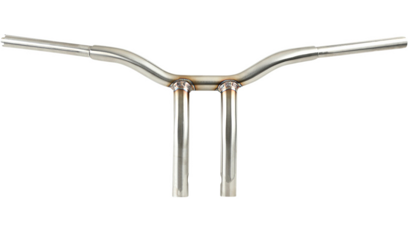 LA CHOPPERS Handlebar - Kage Fighter - One Piece - Bent - 10" - Stainless Steel - Harley-Davidson '57-'20 - LA-7338-10SS