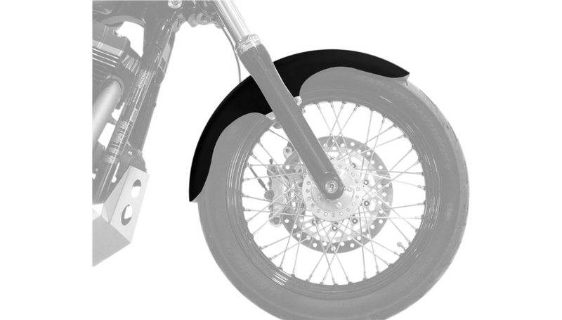KLOCK WERKS Front Fender - Klub - Black - 19" - Harley-Davidson '91-'05 - KWF-03-0004