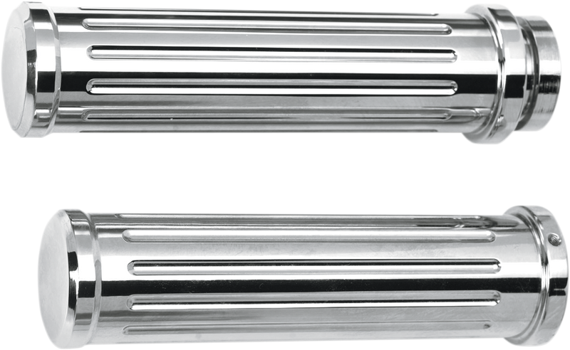 PRO-ONE PERF.MFG. Chrome Billet Grips - Ball-Milled 500560