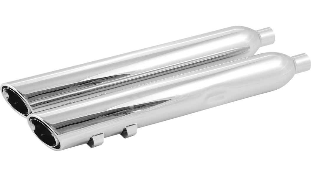 COBRA 909 Uppercut Mufflers for '95-'16 FL - Chrome 6268 - PartsOutlet.com.au