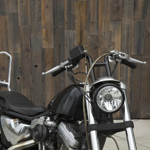 BILTWELL Handlebar - Rebar - Slotted - Black 6201-2016 - PartsOutlet.com.au