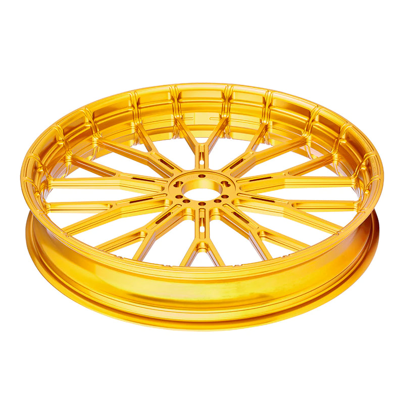 ARLEN NESS Y-SPOKE FORGED WHEELS, GOLD - 19"x3.25" - RIM ONLY - 71-557