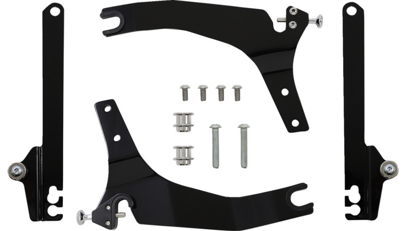 COBRA Backrest Kit - 14" - Black - '06-'17 Dyna - 602-2044B