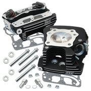 S&S CYCLE S&S® Super Stock® 89cc Cylinder Head Kit For 1999-'05 HD® Big Twins - Black Wrinkle Powder Coat Finish 90-1106 - PartsOutlet.com.au