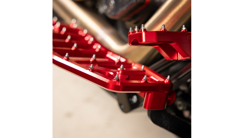 THRASHIN SUPPLY Aggressor Floorboards - Red - FL '07-'25 - TSC-2219-2
