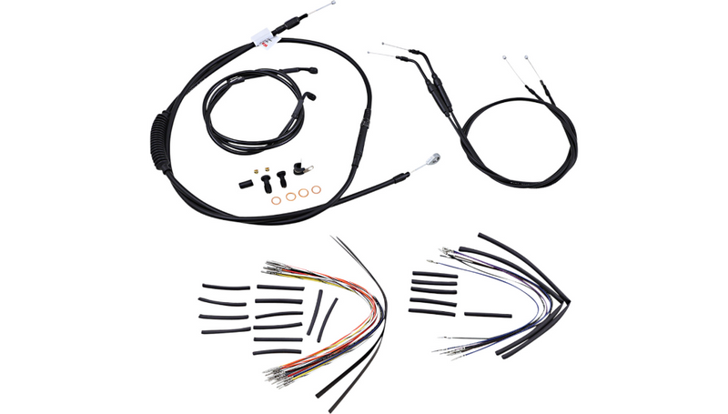 BURLY BRAND Control Kit - 14" Ape Hanger Handlebars - Wide Glide 2006 - B30-1043