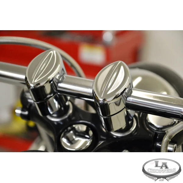 LA CHOPPERS MOHAWK RISERS FOR 1" HANDLEBARS 1.5" RISE CHROME UNIVERSAL - LA-7401-01