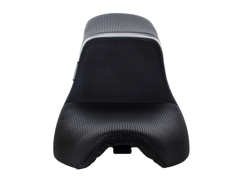 LE PERA Daytona Dual Seat With Basket Weave. Fits Sport Glide & Low Rider 2018up & Low Rider S 2020up - LYR-543BW - PartsOutlet.com.au