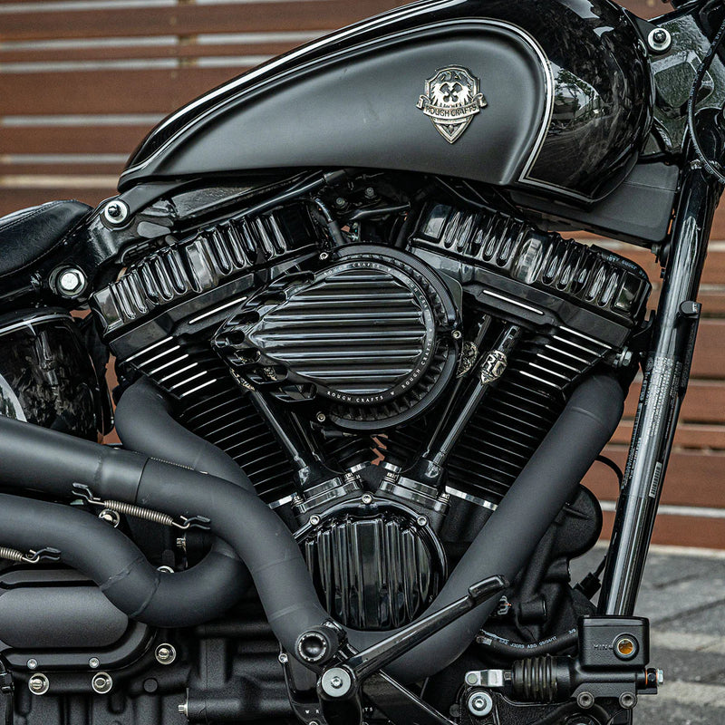 ARLEN NESS Rough Craft Air Cleaner Kit - Black -  Touring '24+ & Softail '25+ - RC-600-021