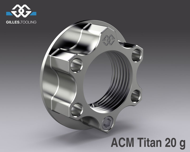GILLES TOOLING Axle Nut - Pin-Lock - Rear - M24 x 1.5" - BMW/Honda/Kawasaki/Suzuki/Yamaha - ACM-24-15