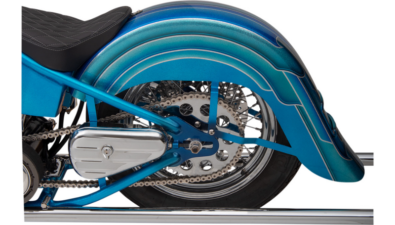 KLOCK WERKS Benchmark 4" Stretched Rear Fender - Frenched - Steel - For Custom Application - KWF-02-0400