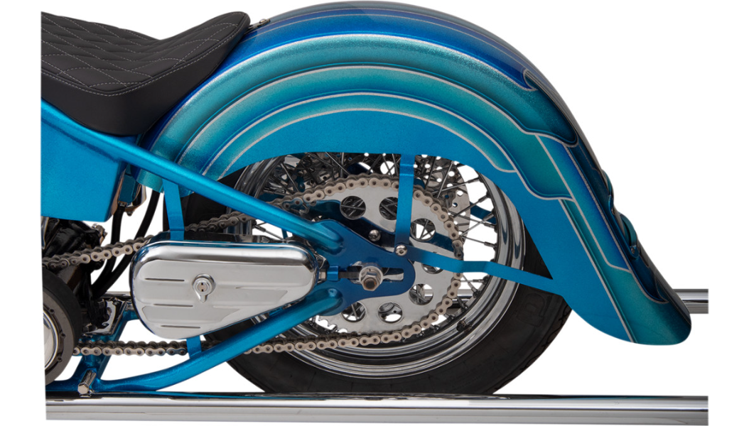 KLOCK WERKS Benchmark 4" Stretched Rear Fender - Frenched - Steel - For Custom Application KWF-02-0400