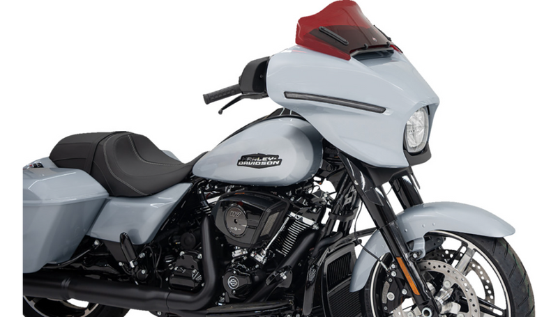 KLOCK WERKS Kolor Flare Windshield - 8" - Red - Street Glide FLHX 2024+ - KWW-01-0728