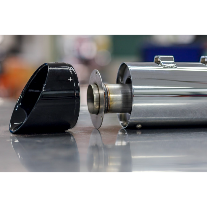 S&S CYCLE Black Mk45 muffler with Black Cutlass End Cap for M8 Touring 550-1010 - PartsOutlet.com.au