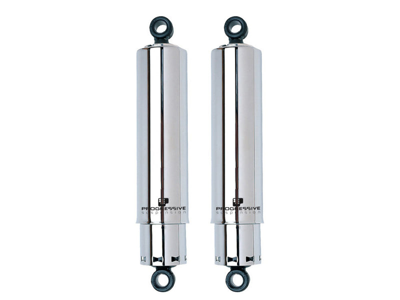 PROGRESSIVE SUSPENSION 412 Series Shock - 11" - Standard - Chrome - Harley-Davidson Dyna '91-'17 - 412-4041C