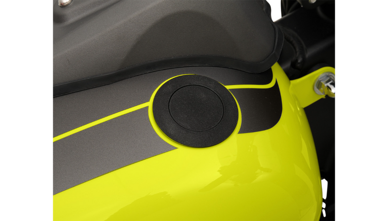 DRAG SPECIALTIES Vented Pop-Up Gas Cap -'96-'24 - Black Wrinkle T03-0339B-A - PartsOutlet.com.au