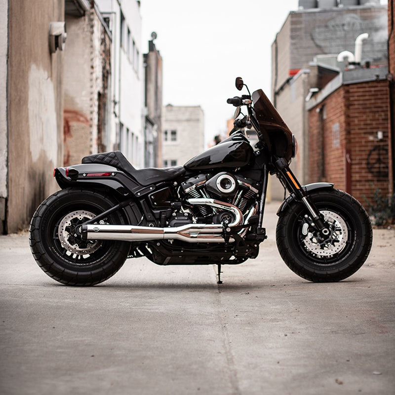 S&S CYCLE SUPERSTREET 2-1 for STANDARD CHASSIS M8 SOFTAIL® MODELS—Chrome 550-0791B - PartsOutlet.com.au