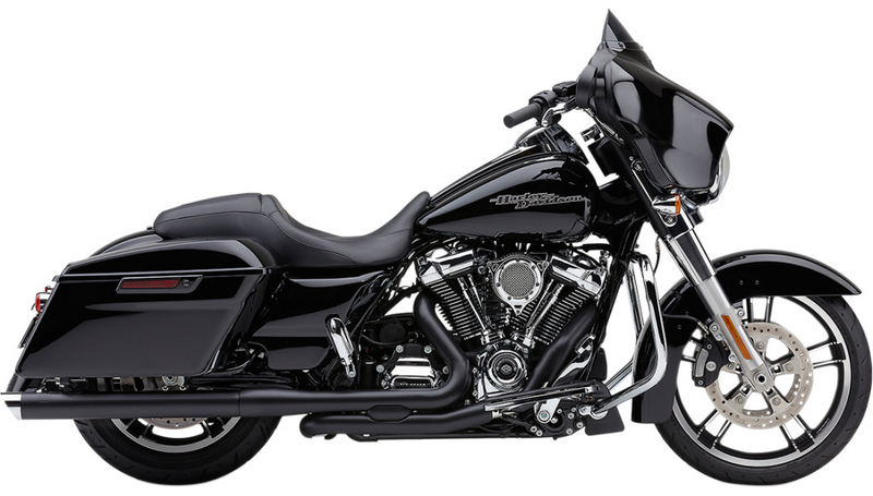 COBRA 3" Mufflers - Black - '17-'20 FL Bagger - 6021RB