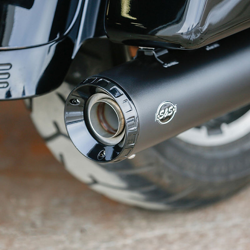 S&S CYCLE GNX SLIP-ON Muffler for 2017+ M8 TOURING MODELS — Black - 550-0990 - PartsOutlet.com.au