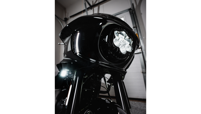 CUSTOM DYNAMICS LED Turn Signals - Front - Gloss Black - Low Rider ST '22-'25 - CD-LRST-FTS-B